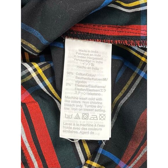 J.Crew Slim Fit Stretch Perfect Shirt Button Up Stewart Tartan Plaid Size 14 EUC - Picture 9 of 9